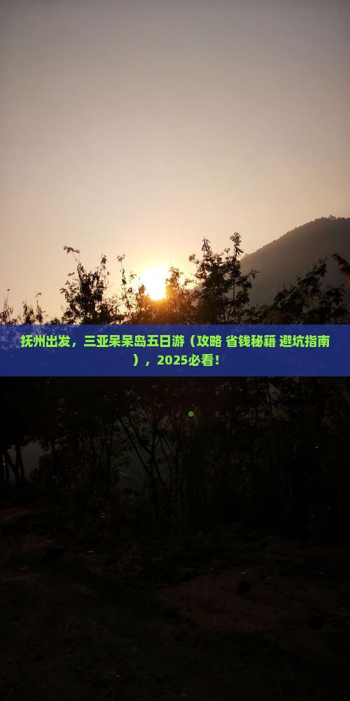 抚州前往三亚呆呆岛五日游