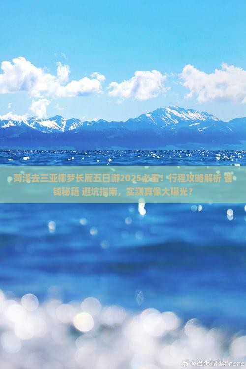 菏泽去三亚椰梦长廊五日游