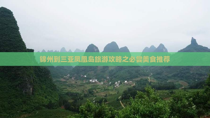 锦州到三亚凤凰岛旅游攻略之必尝美食推荐