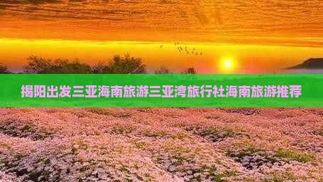 揭阳出发三亚海南旅游三亚湾旅行社海南旅游推荐