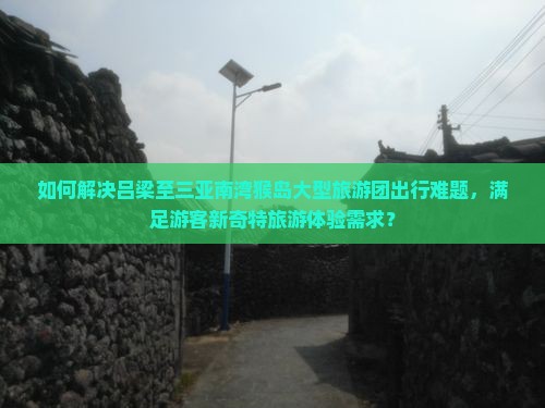 如何解决吕梁至三亚南湾猴岛大型旅游团出行难题，满足游客新奇特旅游体验需求？