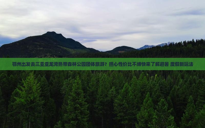 鄂州出发去三亚亚龙湾热带森林公园团体旅游？担心性价比不缚快来了解避暑+度假新玩法