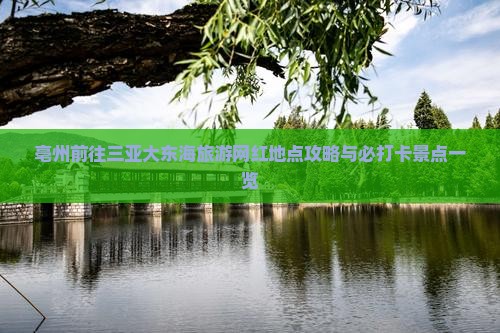 亳州前往三亚大东海旅游网红地点攻略与必打卡景点一览