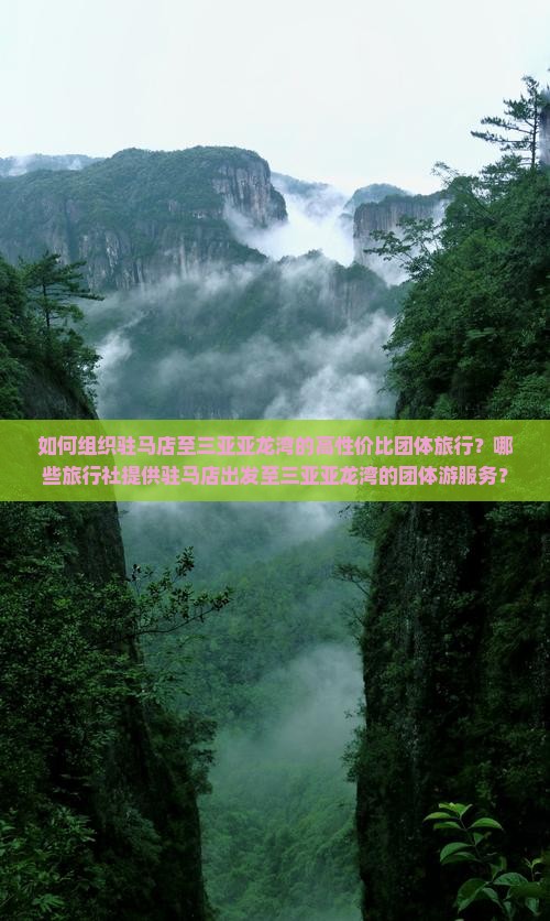 如何组织驻马店至三亚亚龙湾的高性价比团体旅行？哪些旅行社提供驻马店出发至三亚亚龙湾的团体游服务？