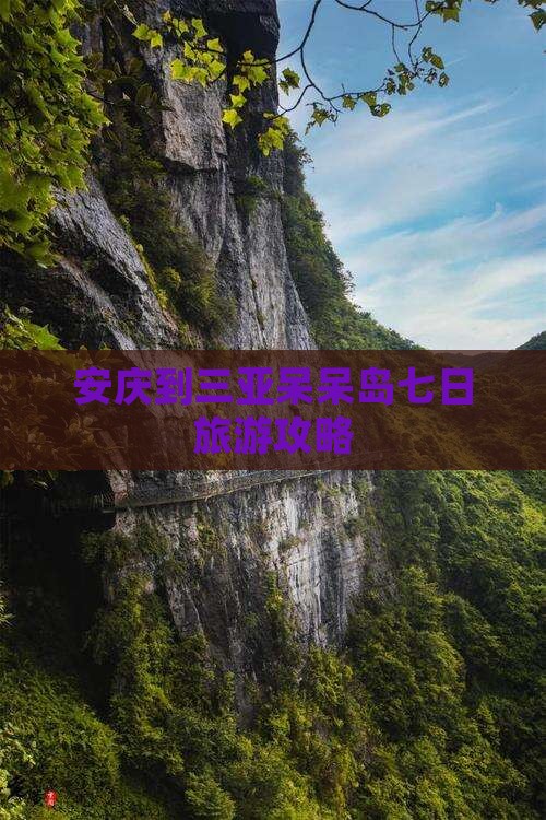 安庆到三亚呆呆岛七日旅游攻略