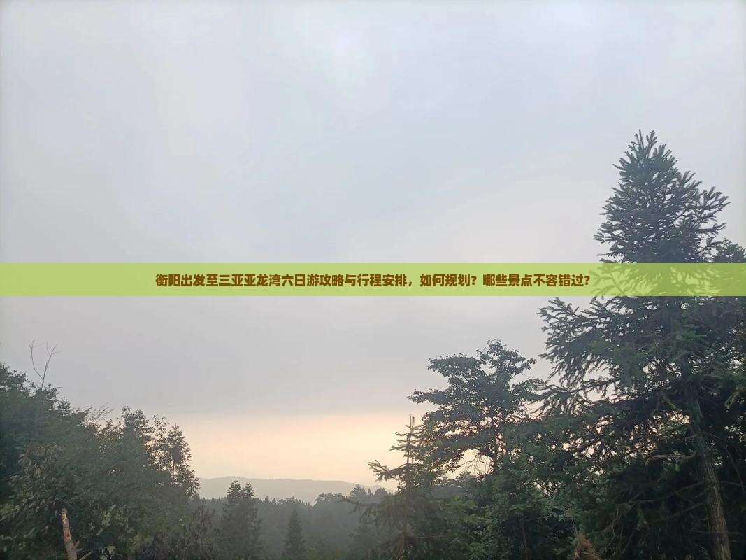 衡阳出发至三亚亚龙湾六日游攻略与行程安排，如何规划？哪些景点不容错过？