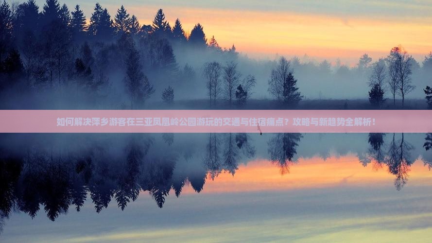 如何解决萍乡游客在三亚凤凰岭公园游玩的交通与住宿痛点？攻略与新趋势全解析！