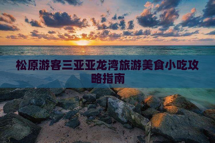 松原游客三亚亚龙湾旅游美食小吃攻略指南