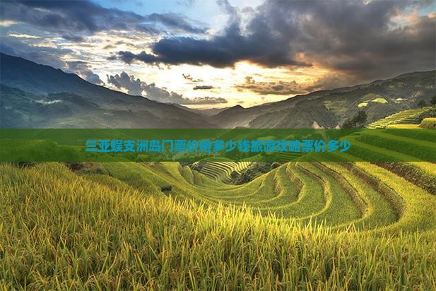 三亚蜈支洲岛门票价格多少钱旅游攻略票价多少