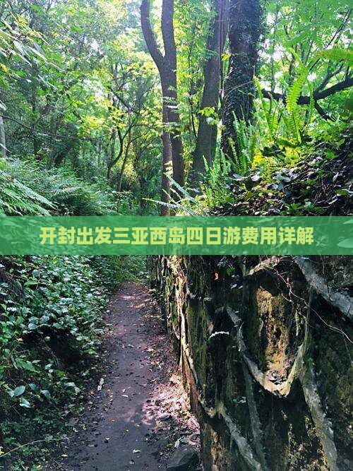 开封出发三亚西岛四日游费用详解