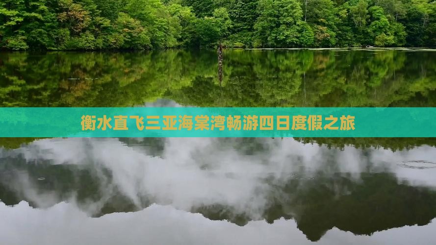 衡水直飞三亚海棠湾畅游四日度假之旅
