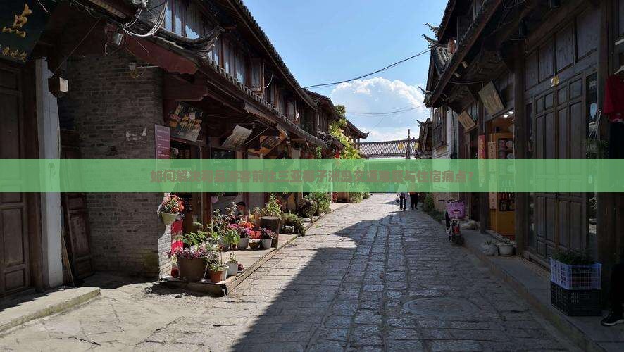如何解决和县游客前往三亚椰子洲岛交通难题与住宿痛点？