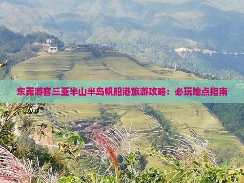东莞游客三亚半山半岛帆船港旅游攻略：必玩地点指南