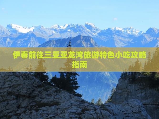 伊春前往三亚亚龙湾旅游特色小吃攻略指南