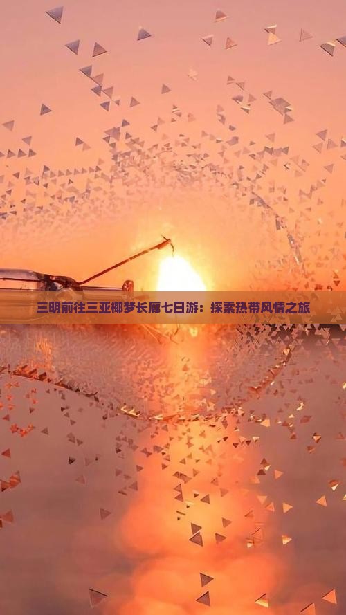 三明前往三亚椰梦长廊七日游：探索热带风情之旅