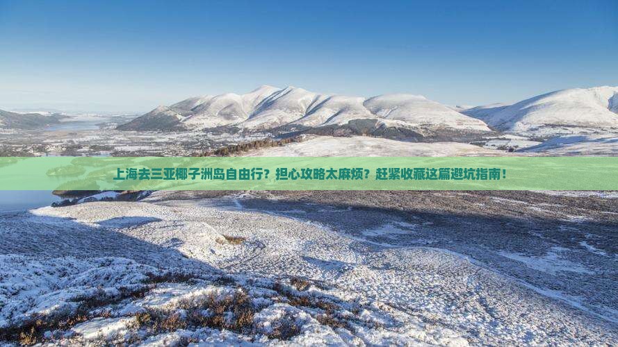 上海去三亚椰子洲岛自由行？担心攻略太麻烦？赶紧收藏这篇避坑指南！