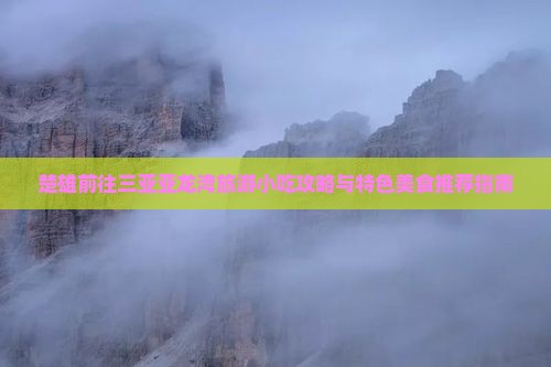 楚雄前往三亚亚龙湾旅游小吃攻略与特色美食推荐指南