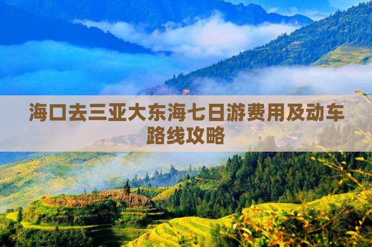 海口去三亚大东海七日游费用及动车路线攻略