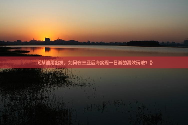 《从汕尾出发，如何在三亚后海实现一日游的高效玩法？》