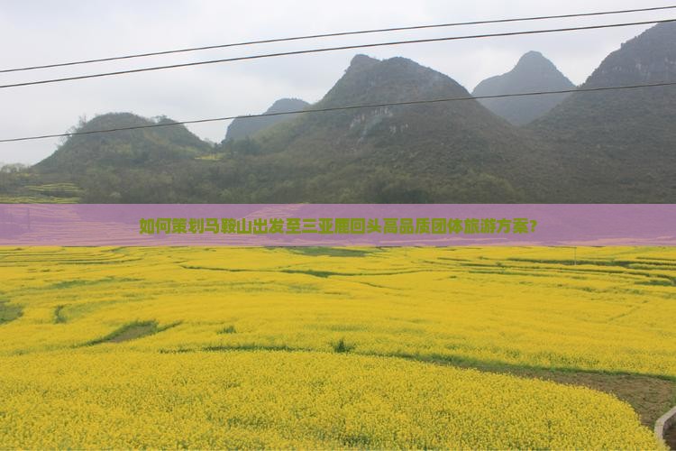 如何策划马鞍山出发至三亚鹿回头高品质团体旅游方案？