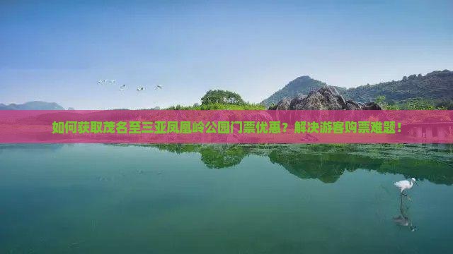如何获取茂名至三亚凤凰岭公园门票优惠？解决游客购票难题！