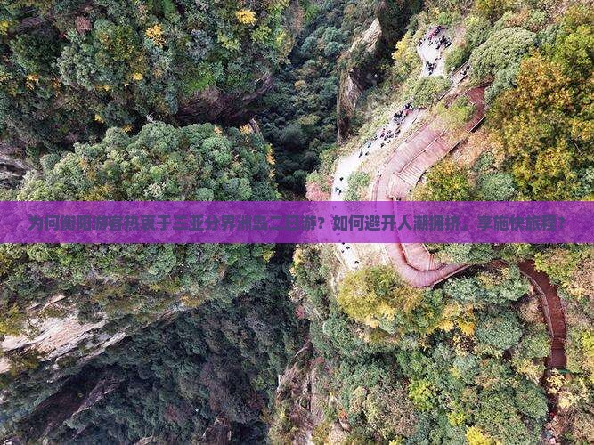 为何衡阳游客热衷于三亚分界洲岛二日游？如何避开人潮拥挤，享施快旅程？