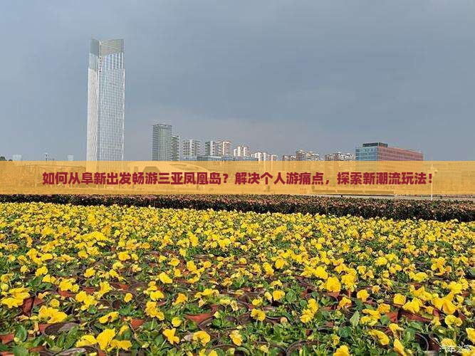 如何从阜新出发畅游三亚凤凰岛？解决个人游痛点，探索新潮流玩法！