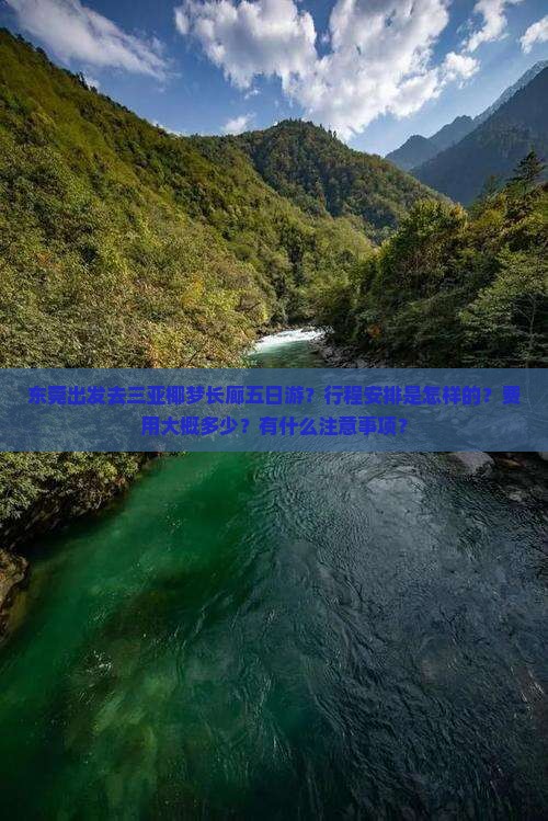 东莞出发去三亚椰梦长廊五日游？行程安排是怎样的？费用大概多少？有什么注意事项？