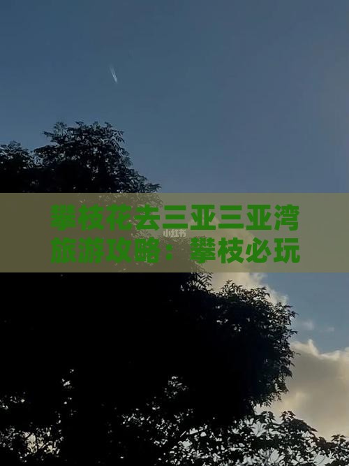 攀枝花去三亚三亚湾必玩地
