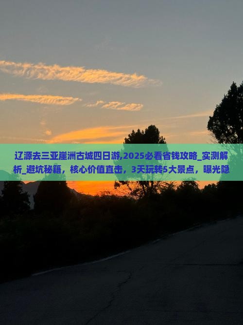 辽源去三亚崖洲古城四日游