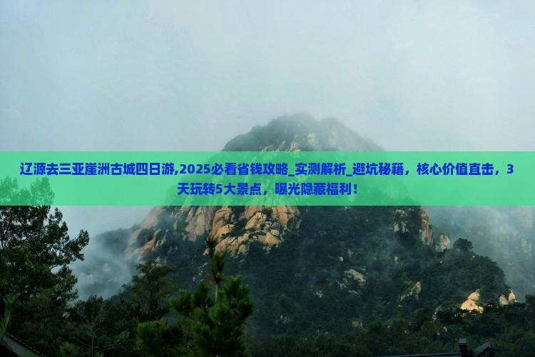辽源去三亚崖洲古城四日游