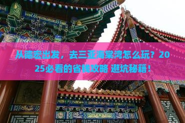 德宏出发三亚海棠湾旅游
