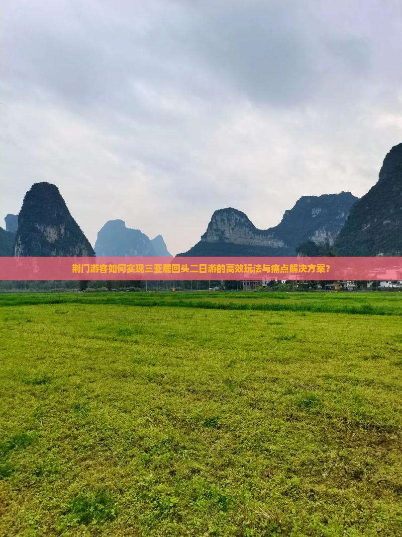 荆门游客如何实现三亚鹿回头二日游的高效玩法与痛点解决方案？