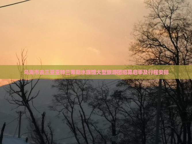 乌海市去三亚亚特兰蒂斯水族馆大型旅游团招募启事及行程安排