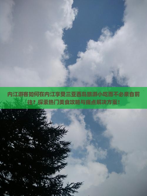 内江游客如何在内江享受三亚西岛旅游小吃而不必亲自前往？探索热门美食攻略与痛点解决方案！