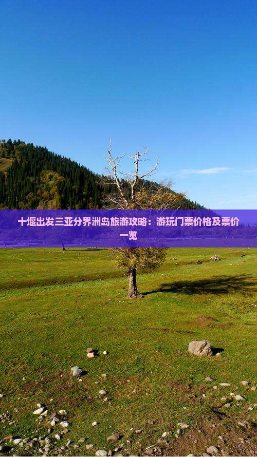 十堰出发三亚分界洲岛旅游攻略：游玩门票价格及票价一览