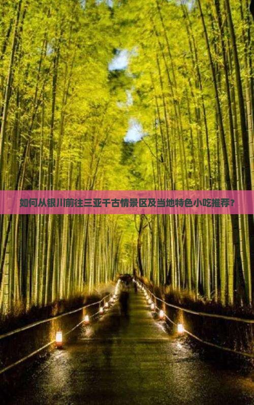 如何从银川前往三亚千古情景区及当地特色小吃推荐？