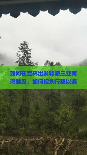 如何在吉林出发畅游三亚南湾猴岛，如何规划行程以避开人潮拥挤？