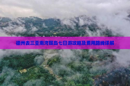 德州去三亚南湾猴岛七日游攻略及费用路线详解