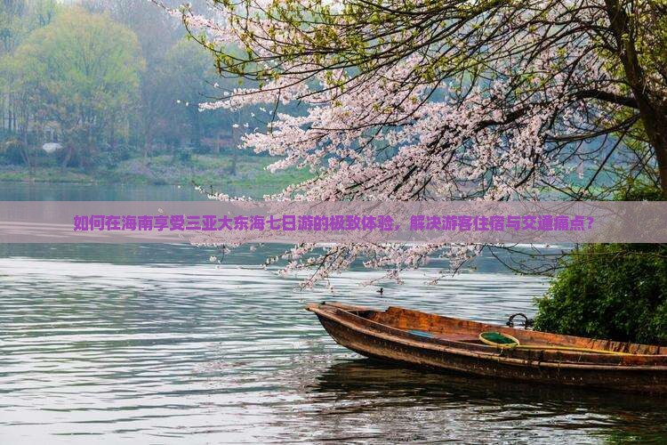 如何在海南享受三亚大东海七日游的极致体验，解决游客住宿与交通痛点？