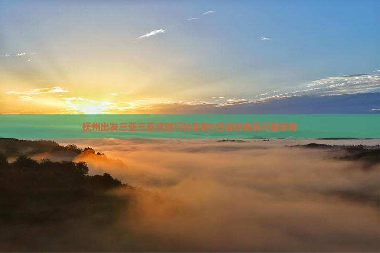 抚州出发三亚三亚湾旅行社定制5日游攻略及行程安排