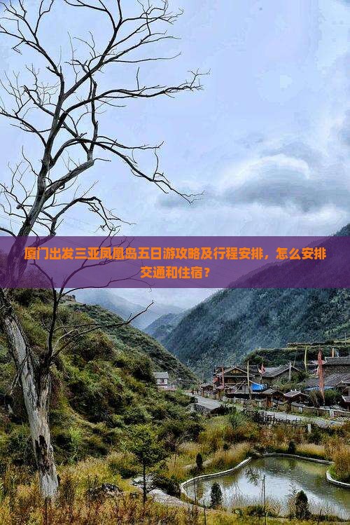 厦门出发三亚凤凰岛五日游攻略及行程安排，怎么安排交通和住宿？