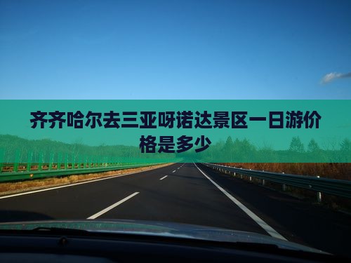 齐齐哈尔去三亚呀诺达景区一日游价格是多少 齐齐哈尔去三亚呀诺达景区一日游价格是多少