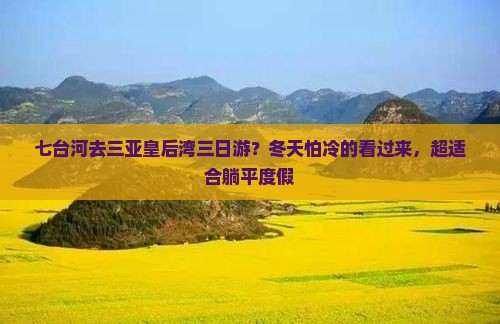 七台河去三亚皇后湾三日游？冬天怕冷的看过来，超适合躺平度假