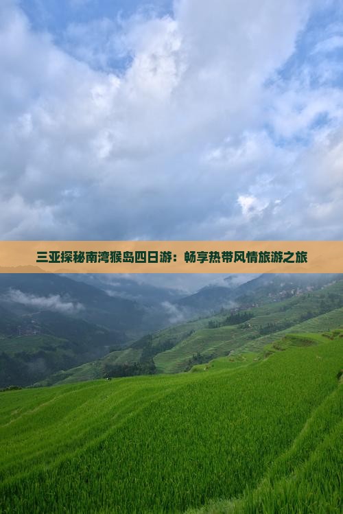 三亚探秘南湾猴岛四日游：畅享热带风情旅游之旅