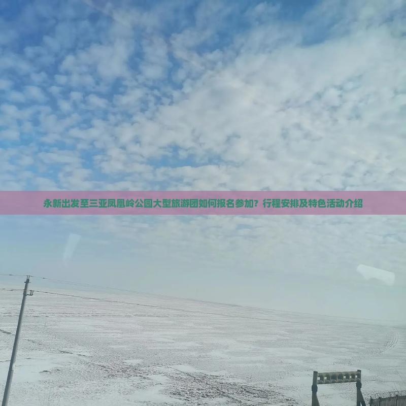 永新出发至三亚凤凰岭公园大型旅游团如何报名参加？行程安排及特色活动介绍