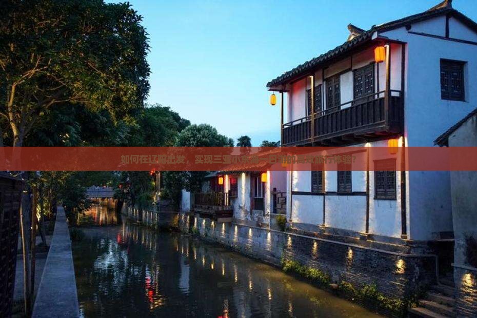 如何在辽阳出发，实现三亚小东海一日游的高效旅行体验？