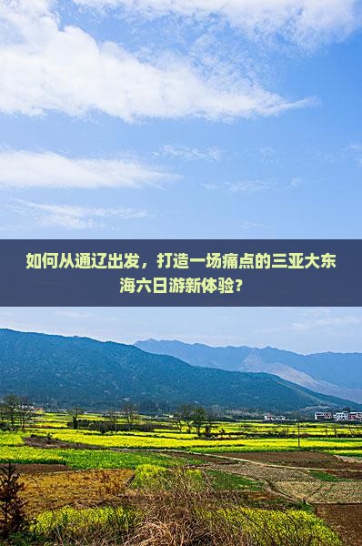 如何从通辽出发，打造一场痛点的三亚大东海六日游新体验？