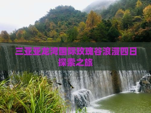 三亚亚龙湾国际玫瑰谷浪漫四日探索之旅
