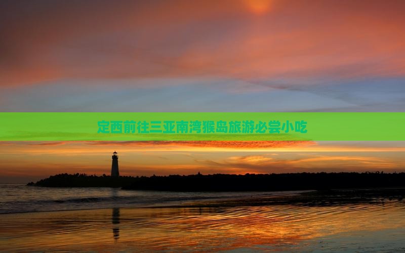 定西前往三亚南湾猴岛旅游必尝小吃
